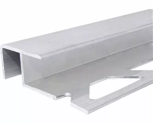 Profil aluminiu pentru treapta gresie , tip Z Mare, argintiu natur, 10/12 mm, 2.5 ml