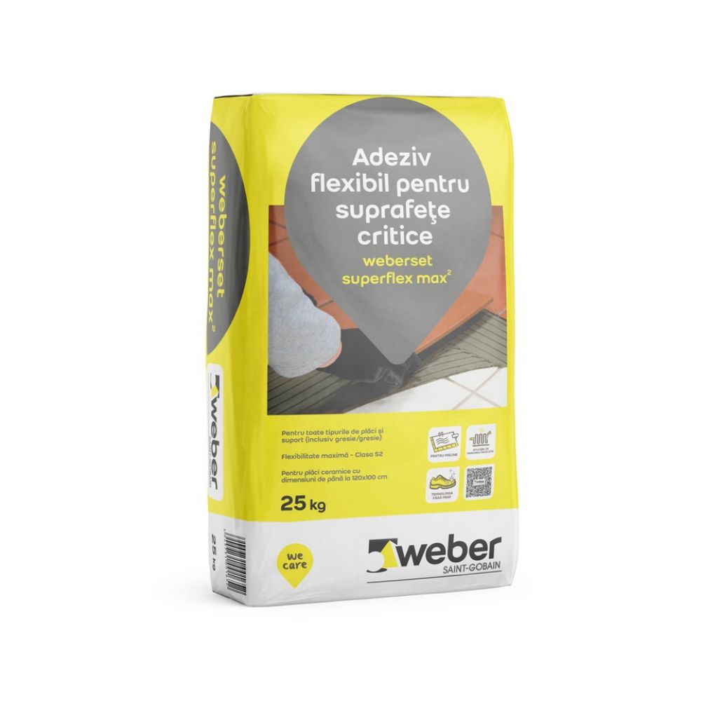 Weber set superflex max 2, 25 kg/sac