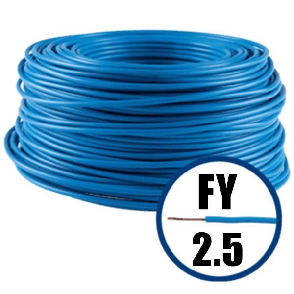 Cablu electric FY (H07V-U) 2.5 mmp, izolatie PVC, albastru