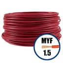 [P003874] Conductor electric MYF (H07V-K) 1.5 mmp, izolaţie PVC, roșu