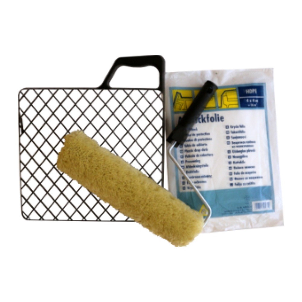 Set zugravit 3 trafalet, gratar, folie protectoare