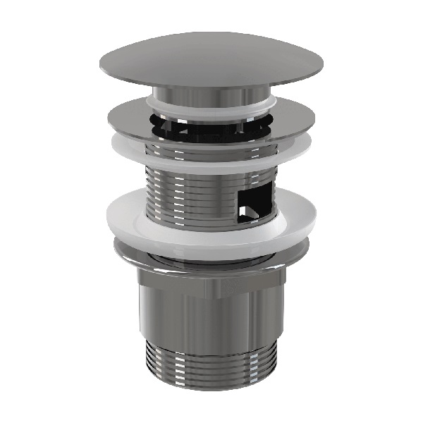 [P005870] Ventil lavoar CLICK/CLACK 5/4 ,metalic A390 cu preaplin, dop mare