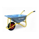 Roabă cu cuvă oţel zincat de 85 l și roată pneu WB6414-T, 3.5x8