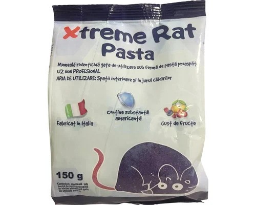 Momeală Xtreme Rat Pasta pentru șoareci și șobolani, 150 gr