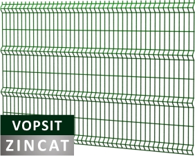 Panou bordurat zincat gard, verde RAL 6005, 3.7x1500x2000 mm