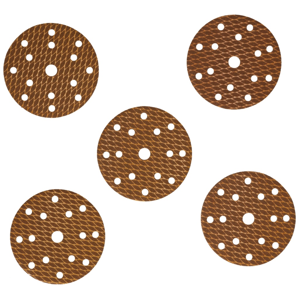 Hârtie abrazivă rotundă, Anti-clogg, 150 mm, #240, velcro, set 5buc