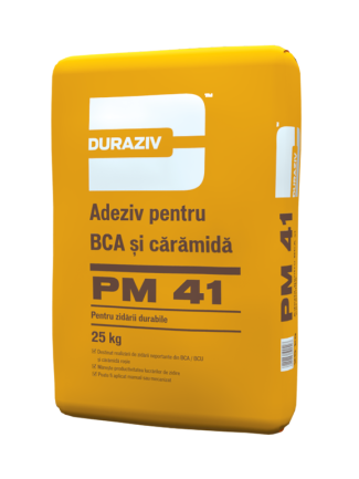 DURAZIV PM 41 Adeziv pentru BCA și cărămidă, 25 kg