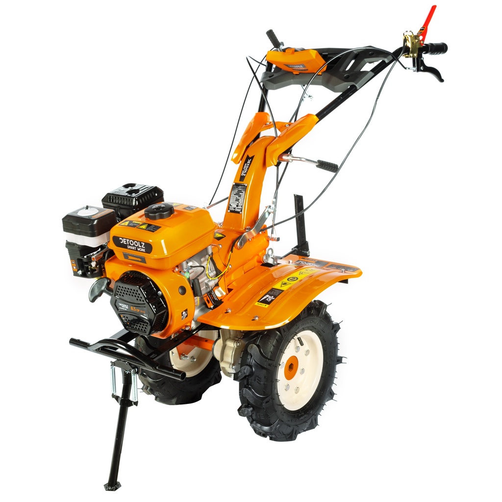 Motosapa/Motocultor Detoolz 8.5 CP, 212cc, benzina 4T, 3 viteze, pornire manuala, freze, cu 2 roti 400x8