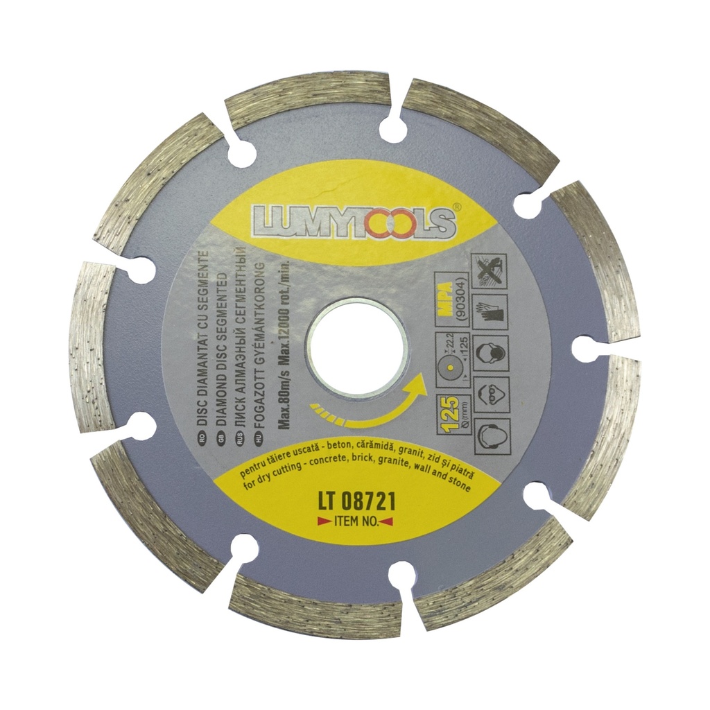 Disc diamantat cu segmente – PROFI, Ø 125x22x2 mm