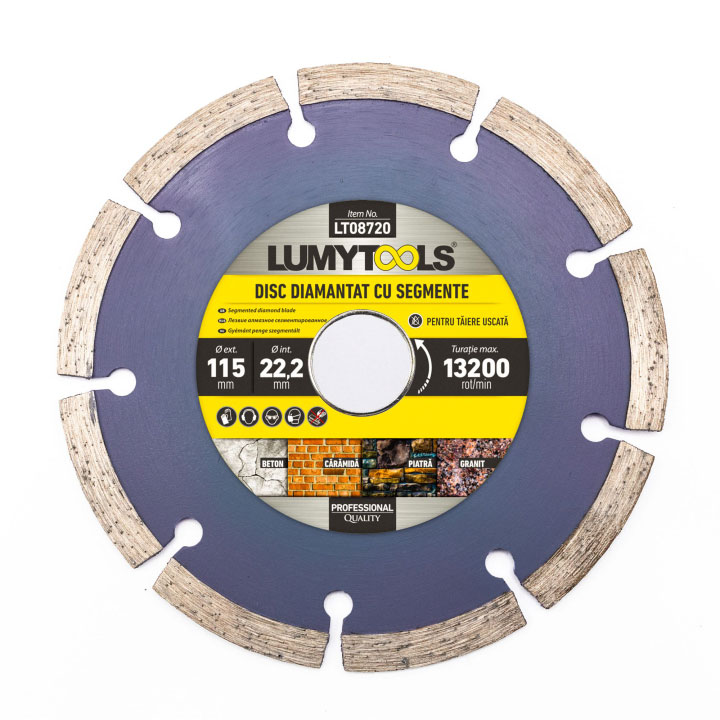 Disc diamantat cu segmente – PROFI, Ø 115x22x2 mm