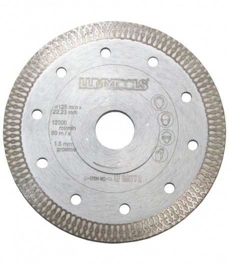 Disc diamantat pentru tăiat gresie/faianță, Ø 125 mm