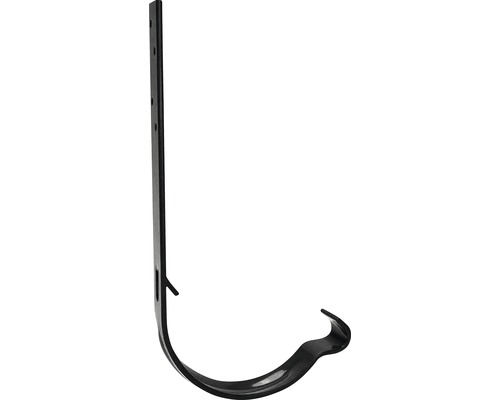 Cârlig jgheab metalic RAL 7016 gri, lungime 16 cm, Ø 125 mm