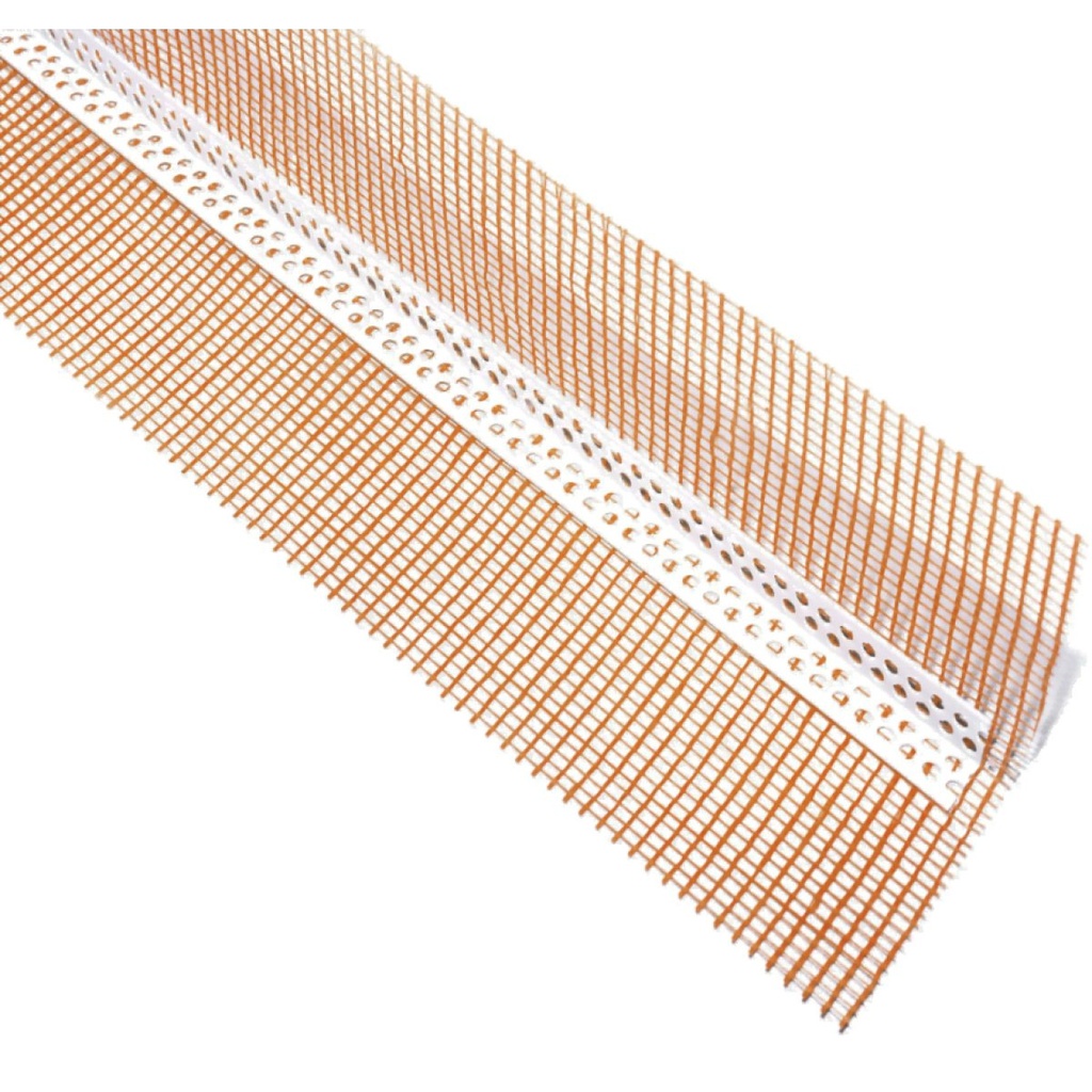 Profil colțar PVC cu plasă orange, 100x100x2500 mm