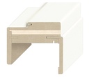 Set toc ECO ТM usi extensibil unghi 45° D.40x800 mm (Alb)