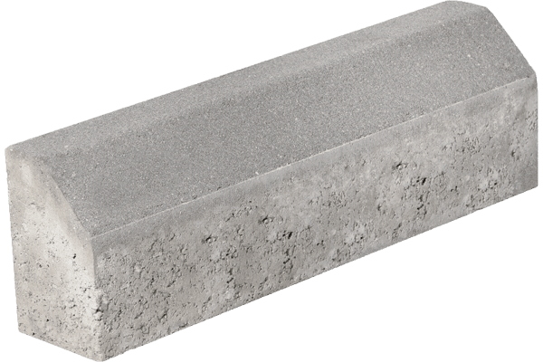 Bordură teșită PETRA, gri, 50x10x15 cm