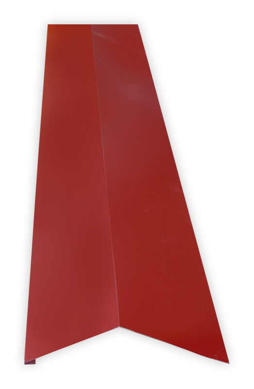 Șorț de jgheab RAL 3011 roșu lucios pentru țiglă metalică, 0.4x178x2000 mm