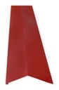Șorț de jgheab RAL 3011 roșu lucios pentru țiglă metalică, 0.4x178x2000 mm