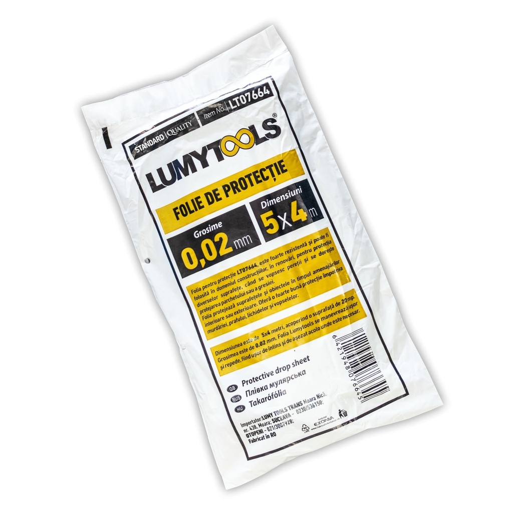 Folie de protecție grosime, 0.02 mm 5x4 m
