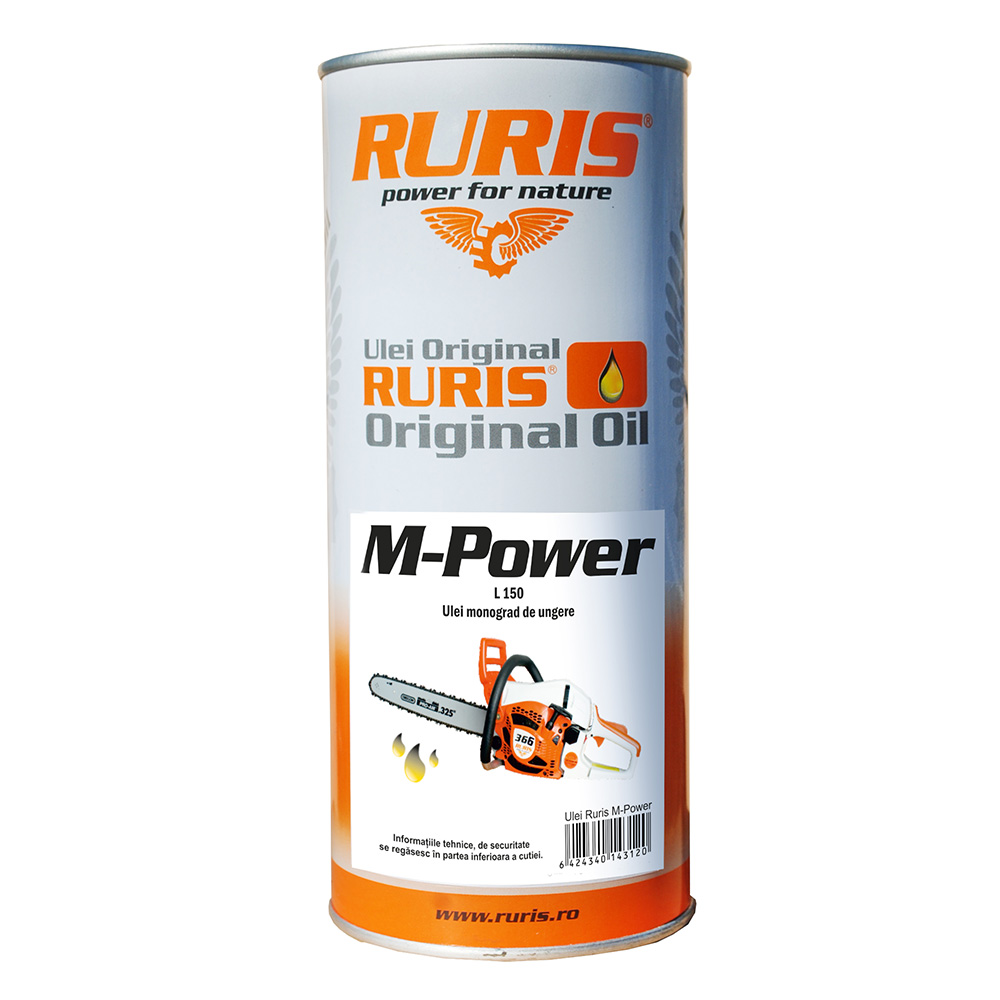 Ulei ungere lant pentru drujbe (motofierastrau) Ruris M-Power, 1 l