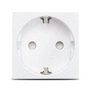 Priză simplă cu împământare Schneider Unica NU303718 albă, 16A 2 poli