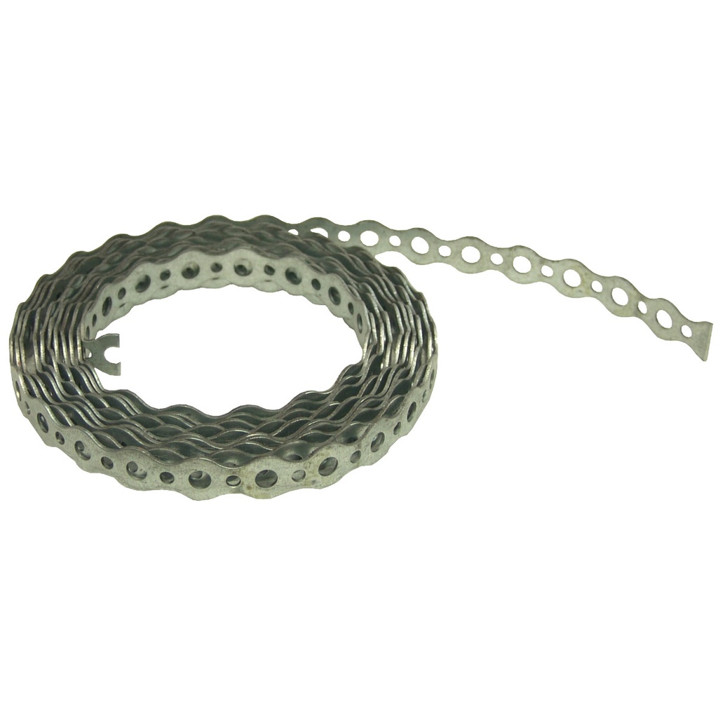 Bandă perforată zincată pentru montaj 12x0,70 mm, 3 m