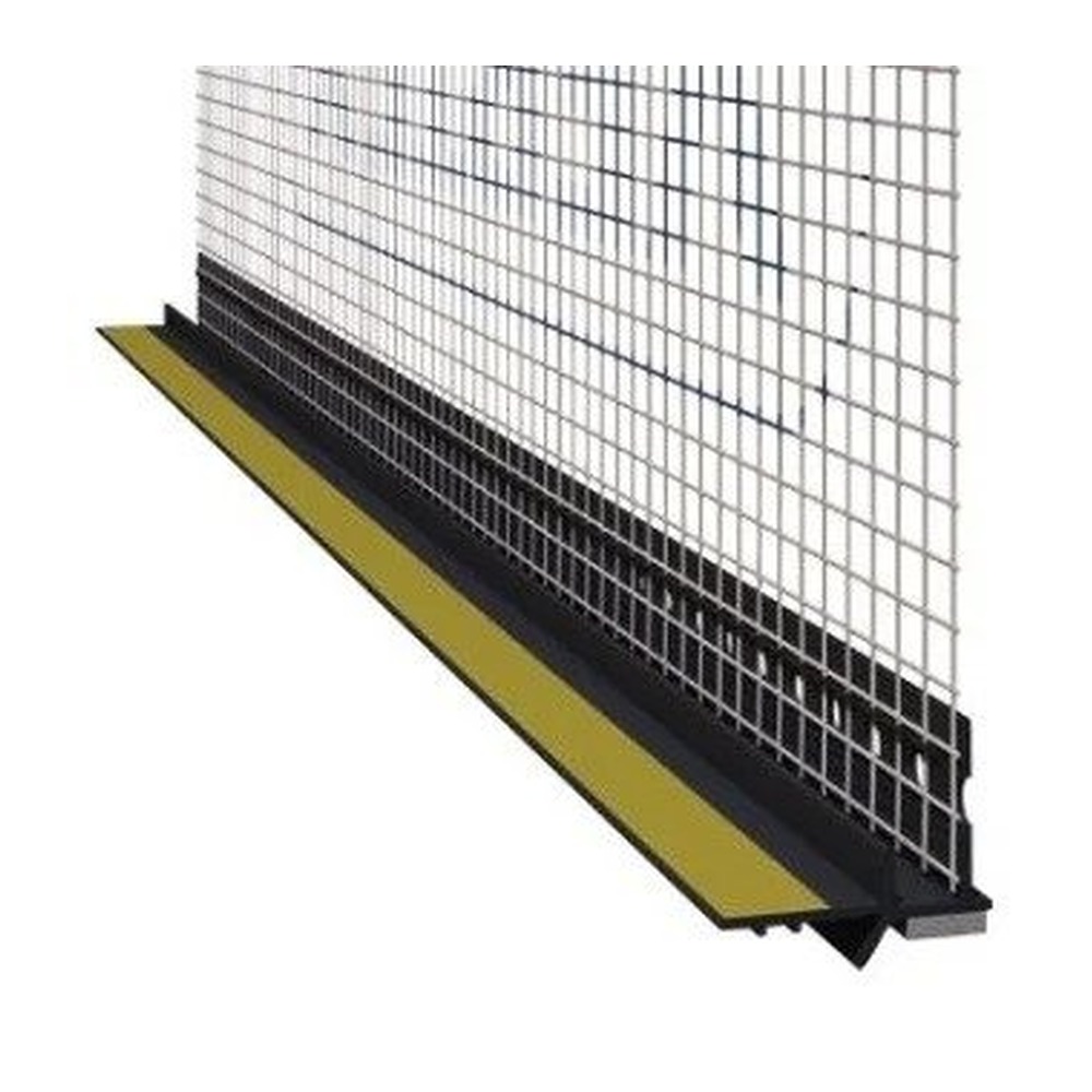 Profil PVC cu plasă și bandă de etanșare fereastră, gri antracit, 6x2500 mm