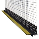 Profil PVC cu plasă și bandă de etanșare fereastră, gri antracit 6x2500 mm