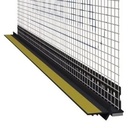 Profil PVC cu plasă și bandă de etanșare fereastră, gri antracit, 6x2500 mm
