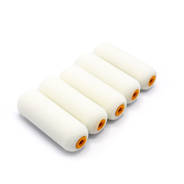 Set 5 role burete trafalet superfin dens, rolă 100 mm, Ø 35 mm, tijă 6 mm