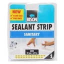 Bandă de etanșare siliconică BISON Sealant Strip, alb, 22mmx3,35m