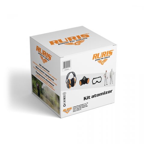 Kit atomizor Ruris (casti, salopeta, ochelari, masca)