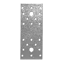 Placă perforată plată din otel zincat pentru îmbinare constructii de lemn, 140x55x2.5 mm