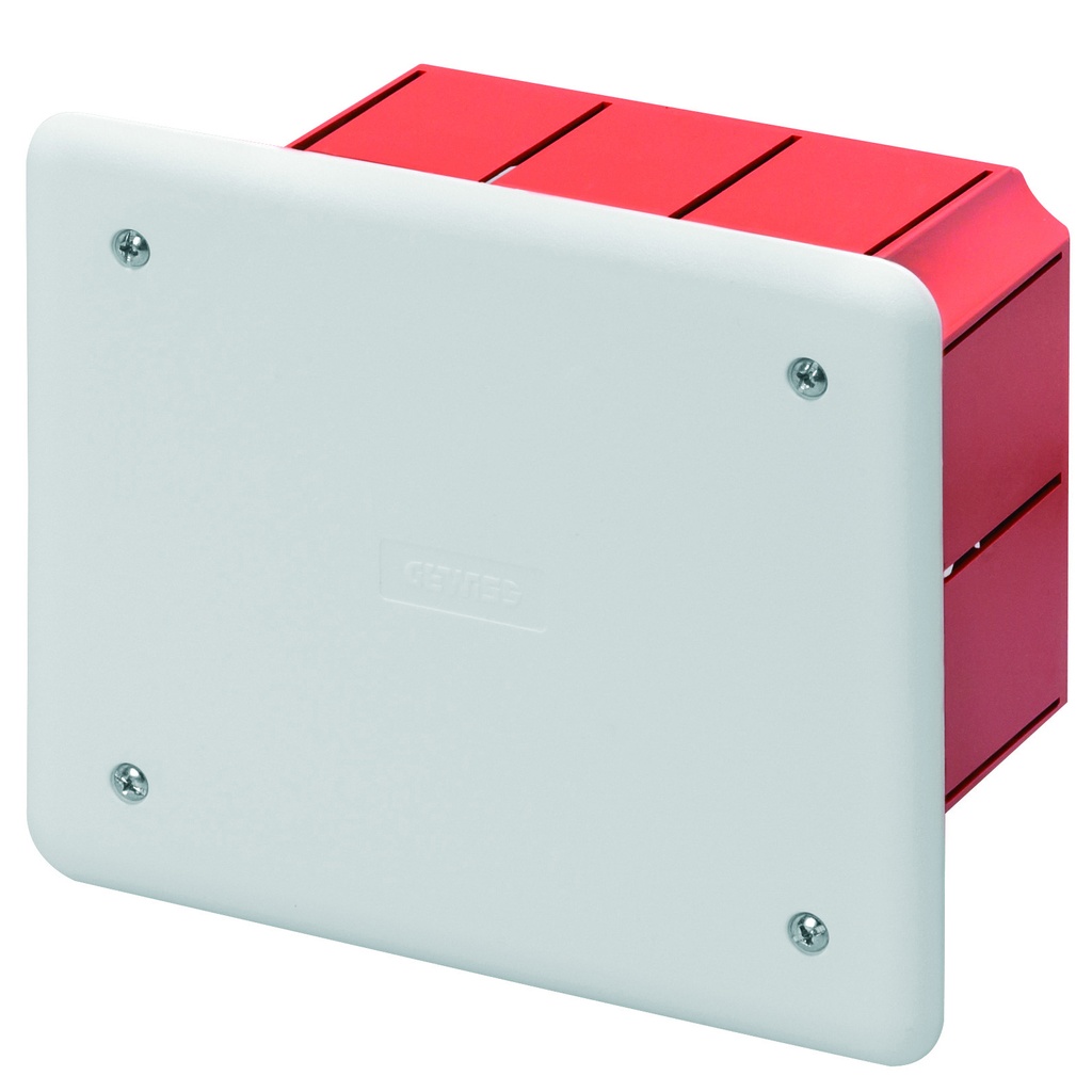 Doză îngropată Gewiss pentru legături GW48003 capac alb, 118x96x70 mm
