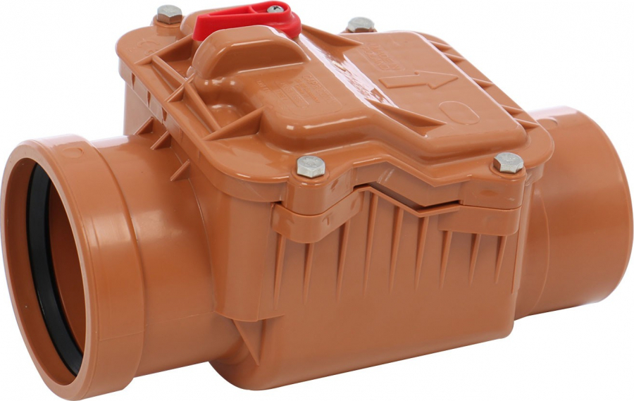 Clapeta unic sens PVC mufa inel, Ø 110 mm