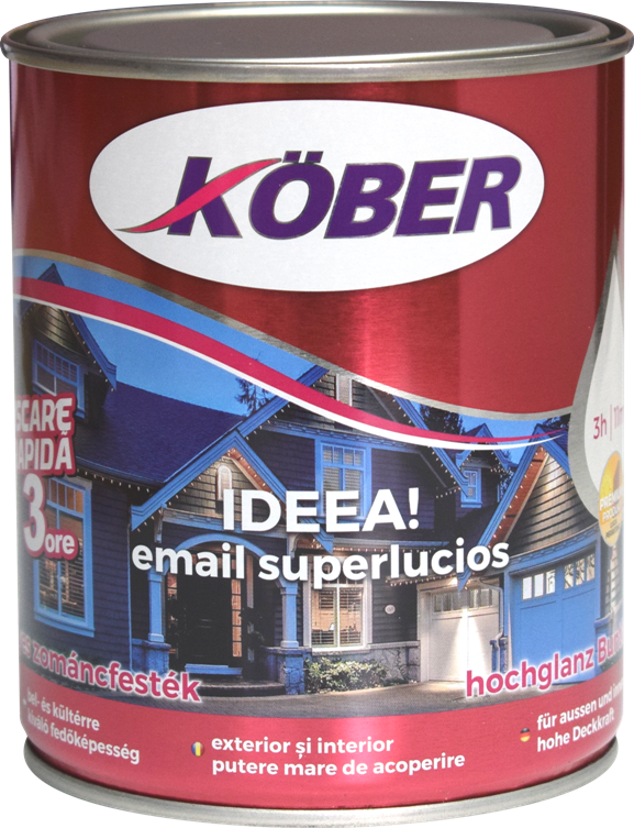 Email superlucios Ideea Kober crem ivoire RAL 1015, 0.75 l