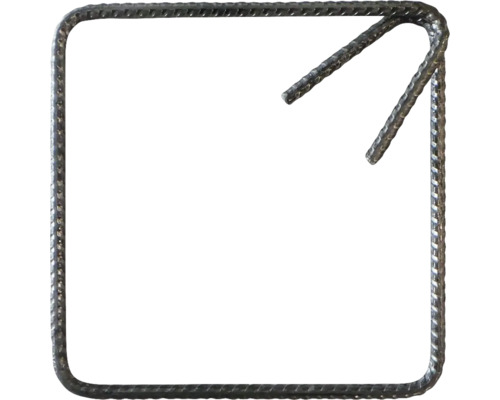 Etrier oțel beton B500 pentru construcții, Ø 8 mm, 20x20 cm
