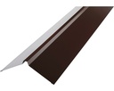 Coamă dreaptă pentru tablă cutată RAL 8017 maro, 0.4x312x2000 mm 
