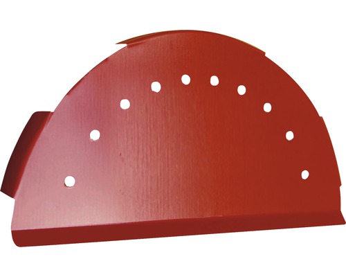 Capac de coamă RAL3011 roșu lucios pentru țiglă metalică 0,4x125 mm