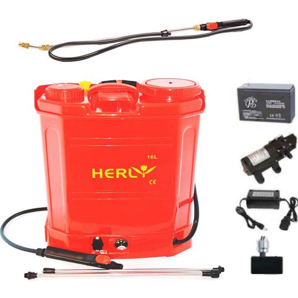 Pompa stropit cu acumulator 16L HERLY (rosie)