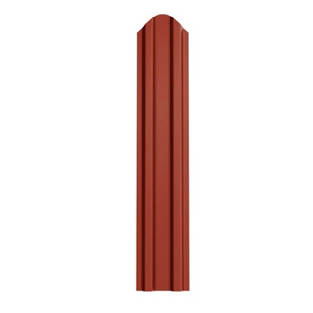Şipcă gard metalică, RAL 3011 roșu lucios-grund,1200x90x0,4 mm