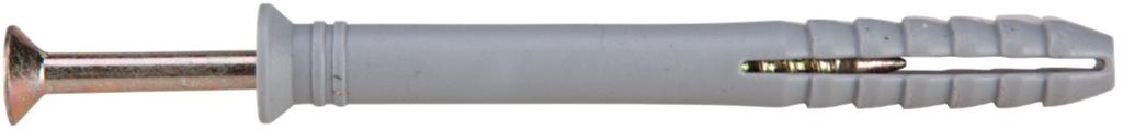 Diblu surub cui inecat TX - 6 x 40 PP gri - 40 buc/punga plastic