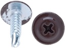 Șurub autoforant RAL 8017, 4.2x16 mm, cu cap PH2 plat, 500 buc