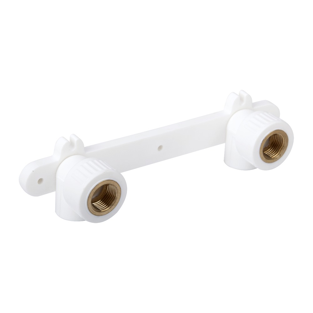 [P006916] Set fixare baterie pe perete din PP-R alb, 20x1/2” fi