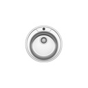 Chiuvetă bucătărie rotundă Sanobi 2000.BRM inox, Ø 490x165 mm