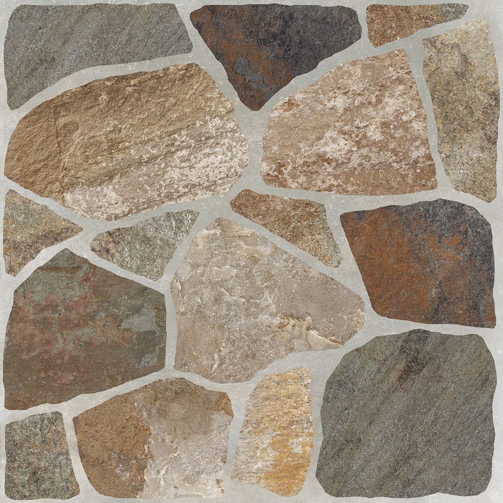 Gresie interior și exterior porțelanată, YARD multicolor, 45x45 cm, 1.42 mp