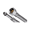 Racord flexibil monocomandă cu tesatură inox D 3/8'' l 30 cm și adaptor lung