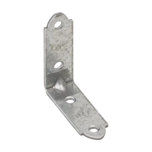 Colțar/vinclu din oțel zincat perforat rigidizat îngust, 40X40X15X1.5 mm