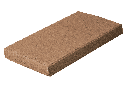 Capac element gard, 47x27x5 cm, maro 