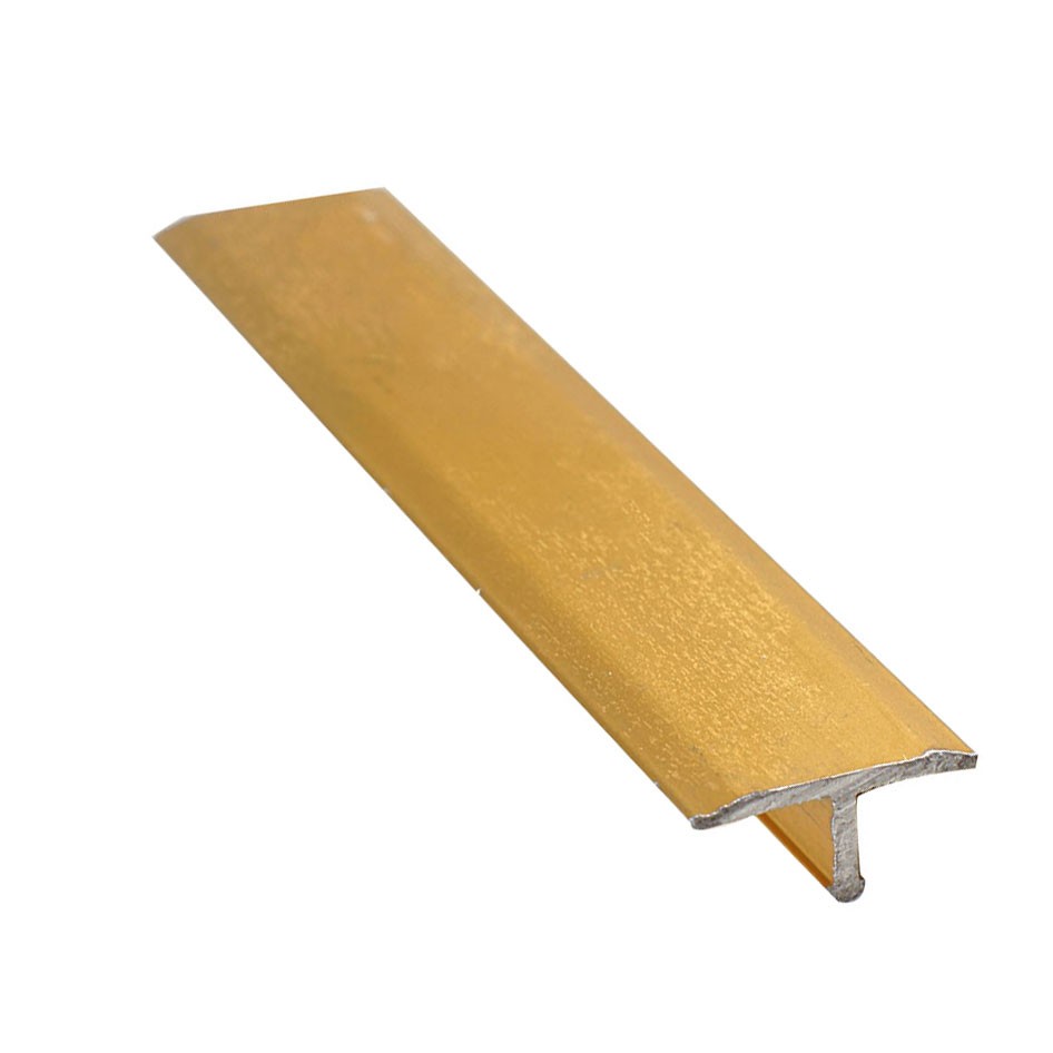 Trecere Teu metalic argintiu / auriu pentru placi ceramice 2,7 m