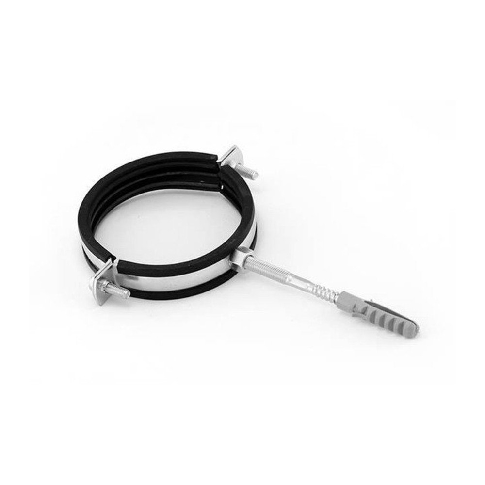 [P005365] Bridă/Colier fixare Ø 32-36 mm din oțel cu garnitură și diblu